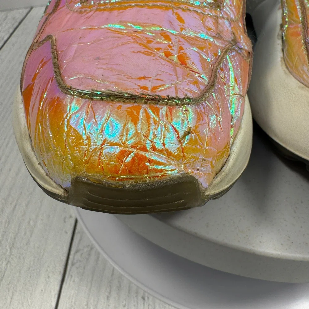 Stella McCartney Eclypse Holographic Platform‎ Sneakers Multi Velcro Womens 6